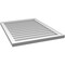 Ekena Millwork Vertical Surface Mount PVC Gable Vnt: Non-Functional, w/2"W x 1-1/2"H, Brickmould Frame, 26"W x 34"H GVPVE26X3402SN - alternate 2
